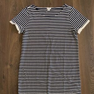 NWOT JCREW T-shirt Dress w/ Lace Detailing